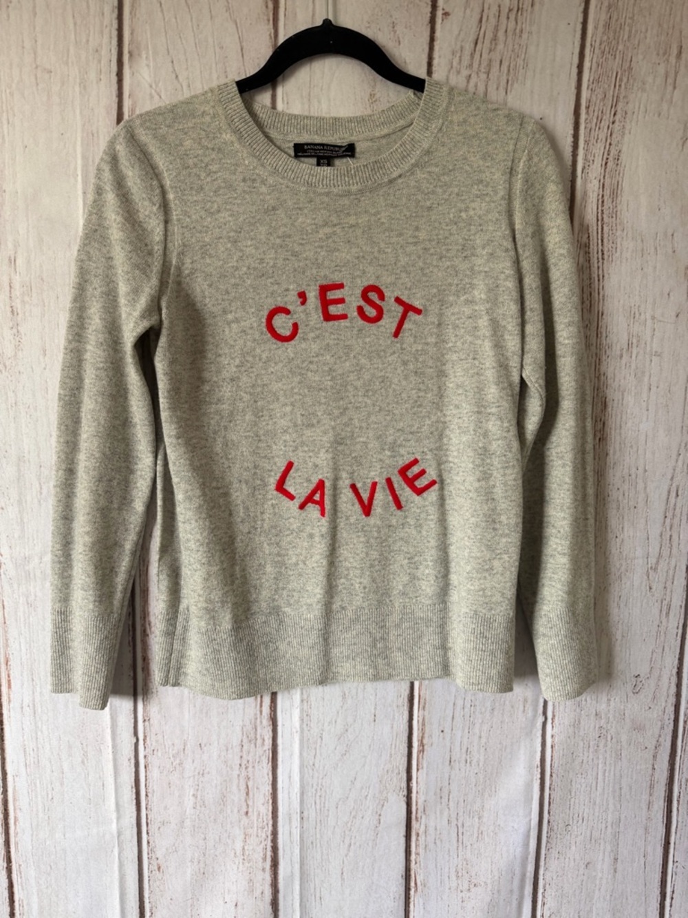 Banana Republic C'est La Vie Italian Merino Blend Sweater